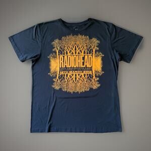 Radiohead Shirt XL Gray Waste Clothing Rock Music 2012 Tour